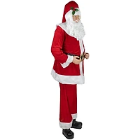 6ft. Life-Size Plush Santa Claus Standing or Sitting Christmas Figure