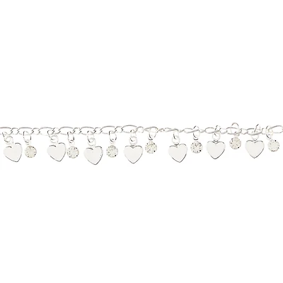 12 Pack:  Silver Small Heart Metal Chain by Bead Landing™