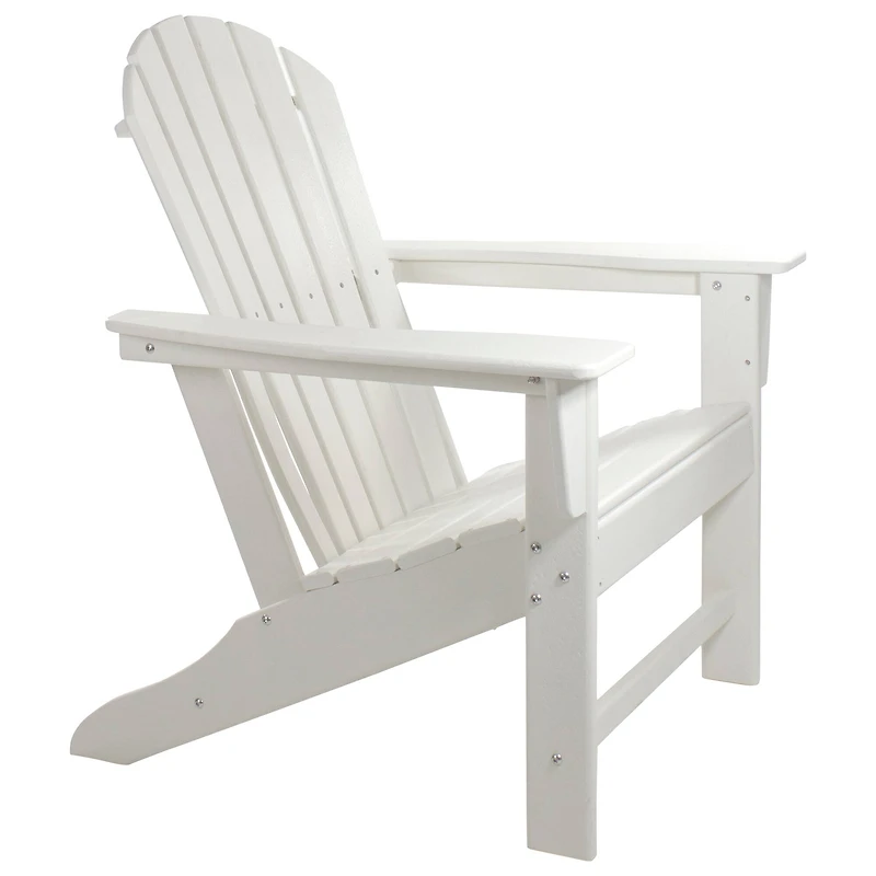 White All Weather Recycled Plastic Outdoor Adirondack Chair