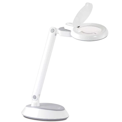 Ottlite Space-Saving LED Magnifier Desk Lamp