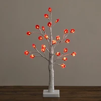2ft. Pre-Lit Artificial Valentine's Day Twig Tree with 24 Red Heart-Shaped LED Lights