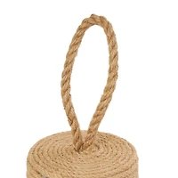 7" Brown Jute Coiled Rope Sculpture Décor