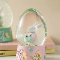 Glitzhome® Easter Bunny Waterglobes Set