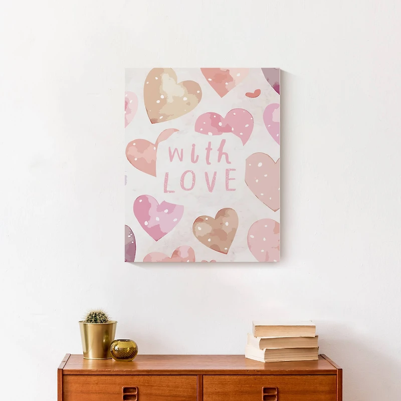 With Love Canvas Wall Art