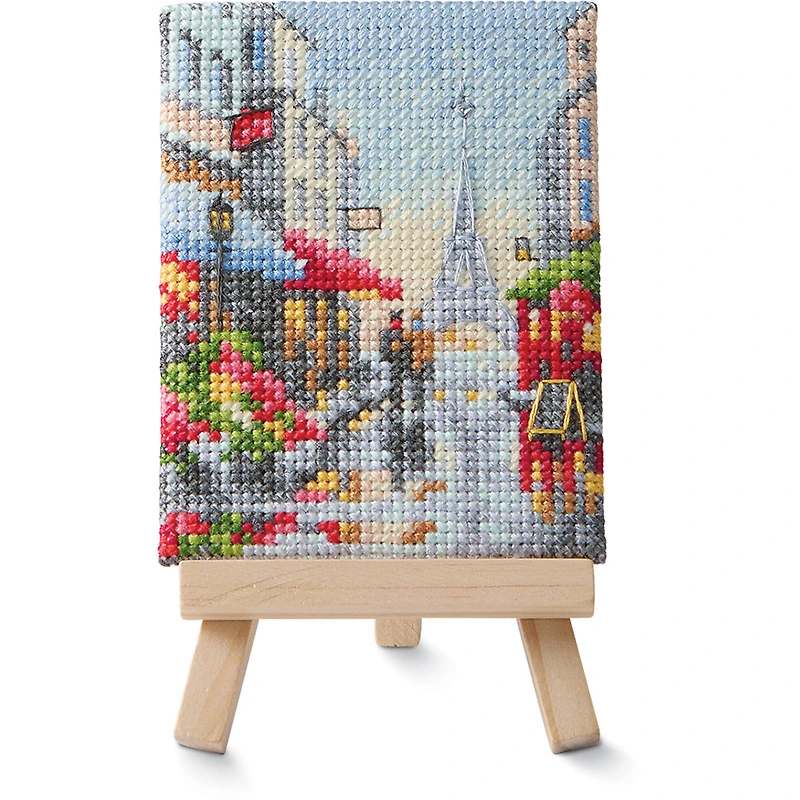 3" x 4" Paris Counted Cross Stitch Kit by Loops & Threads®