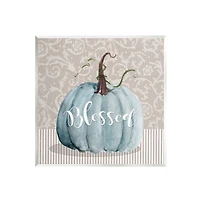 Stupell Industries Seasonal Blessed Pumpkin Patterned Wall Plaque Art