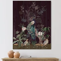 Designart - Chinoiserie With Birds and Peonies V