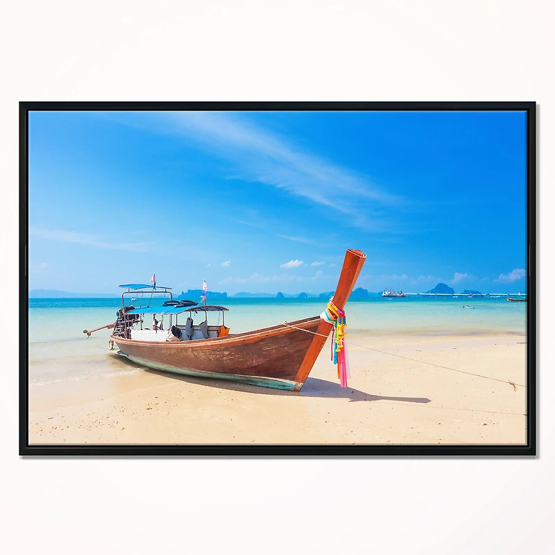 Designart - Tropical Beach with Boat