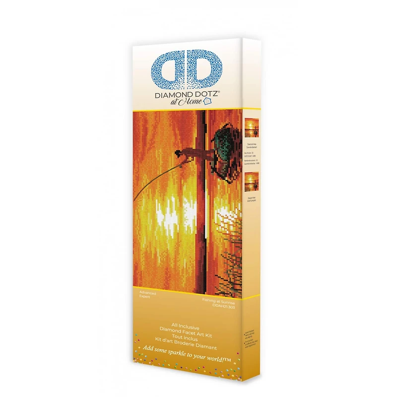 Diamond Dotz® at Home Advanced Fishing at Sunrise Diamond Painting Kit