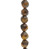 Yellow Tiger's Eye Triangle Faceted Beads, 10mm by Bead Landing™