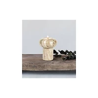 Hello Honey® 4.7" Beige Marble Tealight Holder