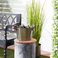 16" Bronze Contemporary Wine Bucket