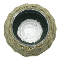 Hello Honey® 5.5" Hand-Woven Jute & Glass Votive Candle Holder