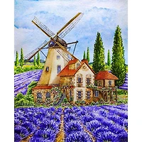 Crafting Spark Provence Windmill Diamond Painting Kit