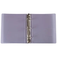 JAM Paper 1.5" Glass Twill Plastic Mini Binders, 6ct.