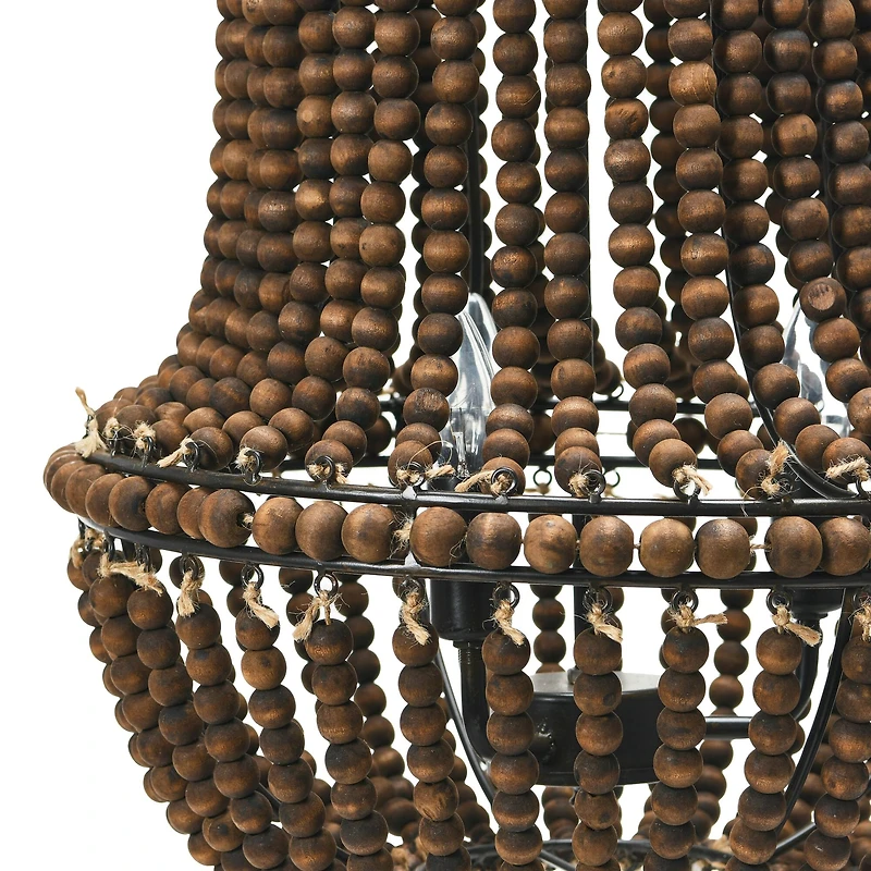 Hello Honey® Draped Wood Bead Chandelier
