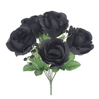 13" Rose & Baby's Breath Bush by Ashland