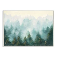 Stupell Industries Abstract Pine Forest Landscape with Mist Wall Plaque