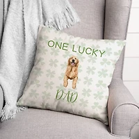 One Lucky Dad 18" x 18" Throw Pillow