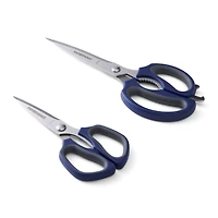 Farberware 2-Piece Ink Blue & Gray Shears Set