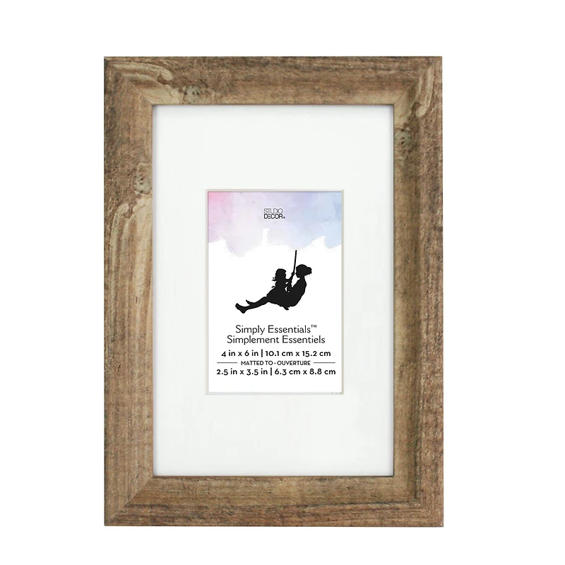Simply Essentials™ Natural Frame with Mat by Studio Décor