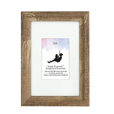 Simply Essentials™ Natural Frame with Mat by Studio Décor