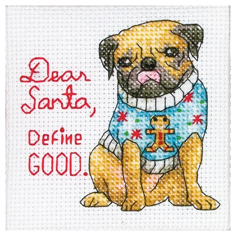 Dimensions® Counted Cross Stitch Kit, Christmas Pups Ornaments