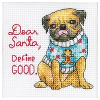 Dimensions® Counted Cross Stitch Kit, Christmas Pups Ornaments