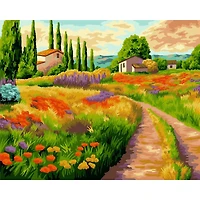 Crafting Spark Italian Fields Painting by Numbers Kit