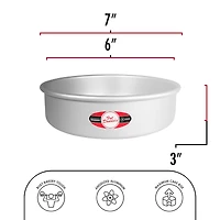 Fat Daddio's® ProSeries 6" x 3" Anodized Aluminum Round Cheesecake Pan