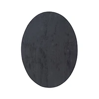 Hello Honey® 16" Black Oval Mango Wood Pedestal