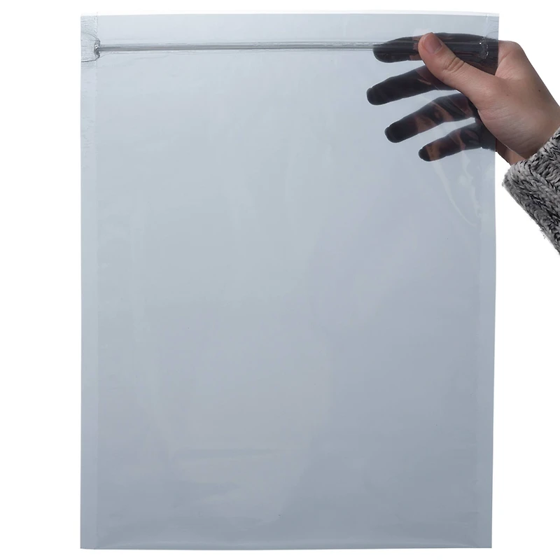 JAM Paper 10" x 13" Clear Foil Zip Closure Envelopes, 25ct.