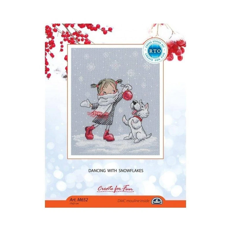 RTO Dancing With Snowflakes Cross Stitch Kit