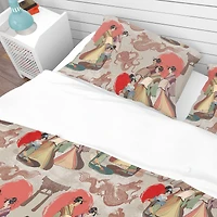 Designart 'Japanese & Chinese Culture Pattern' Oriental Bedding Set