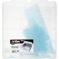 ArtBin® Aqua Super Satchel™ Double Deep Storage Bin with Dividers