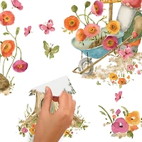 RoomMates Lisa Audit Garden Gnomes Peel & Stick Wall Decal Set