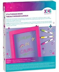 Make It Real 3C4G® It's Lit Message Board Light Up Dry Erase Board