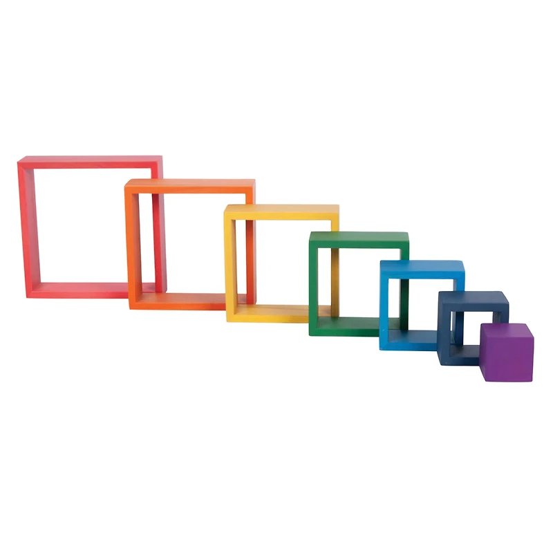 TickiT® Wooden Rainbow Architect Squares