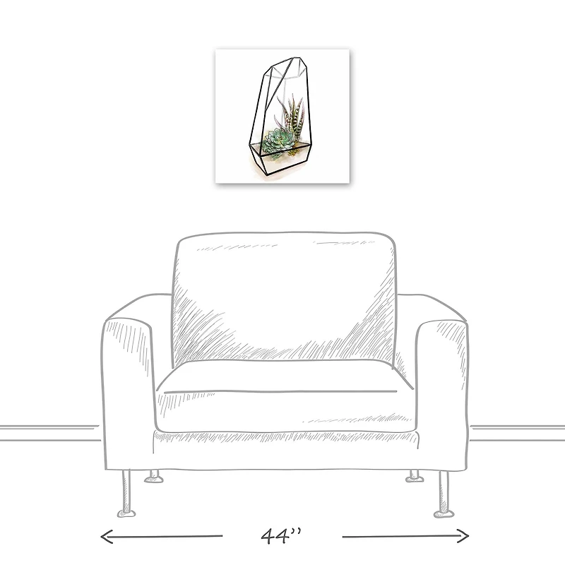 Terrarium 16" x 16" Canvas Wall Art