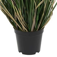 Artificial Potted Green Curled Grass