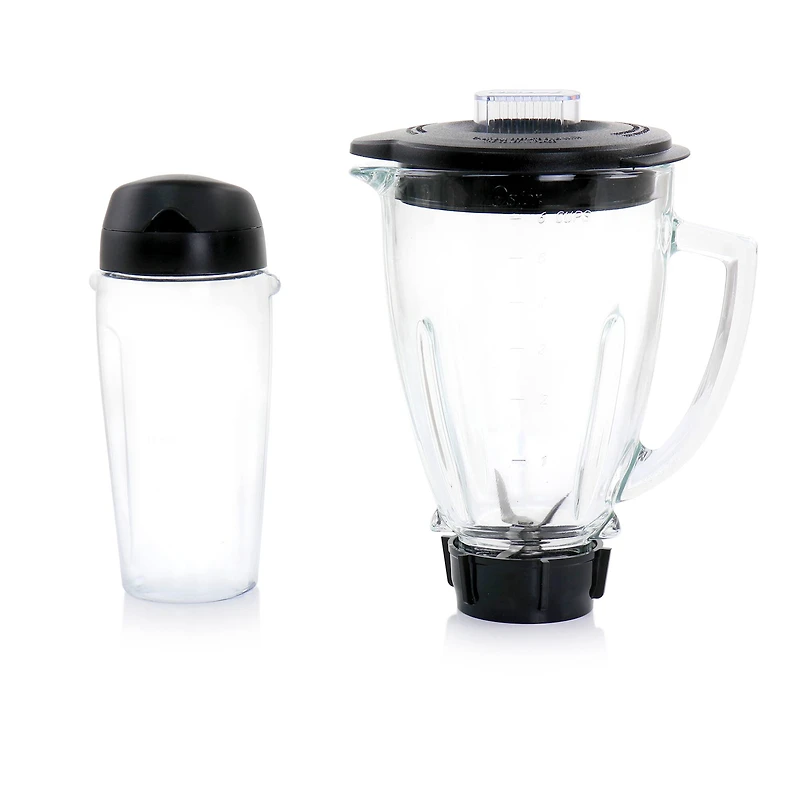 Oster Chrome 2-in-1 System 700 Watt 8-Speed 6-Cup Blender with Personal Blend-n-Go Cup