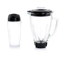Oster Chrome 2-in-1 System 700 Watt 8-Speed 6-Cup Blender with Personal Blend-n-Go Cup