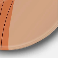 Designart - Abstract Terracotta Sunset Mountain Landscape