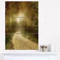 Designart - Country Road Through Fall Scenery