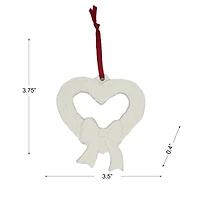 3.75" DIY Ceramic Heart Wreath Ornament by Make Market®