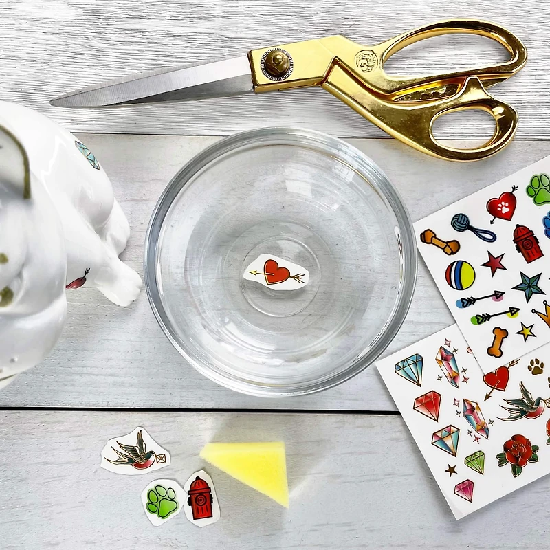 Bright Stripes Tattoo A Frenchie Ceramic Bank