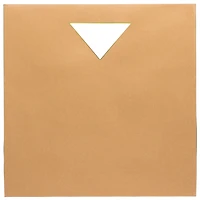 JAM Paper Large Brown Heavy-Duty Die Cut Gift Bags