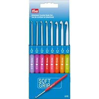 Prym® Soft Grip Aluminum Crochet Hook Set, A-J