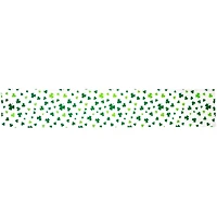 72" White & Green Shamrock St. Patrick's Day Table Runner