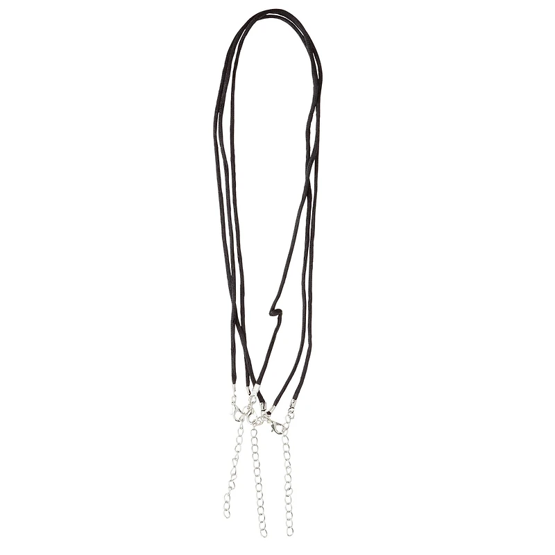 Black Nylon Cording Necklace by Bead Landing™
